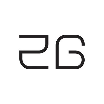Zg initial letter vector logo icon Stock Illustration