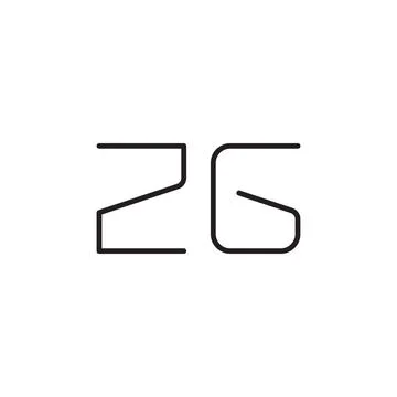 Zg initial letter vector logo icon Stock Illustration