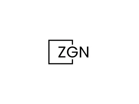 ZGN letter initial logo design vector illustration Stock-Illustration