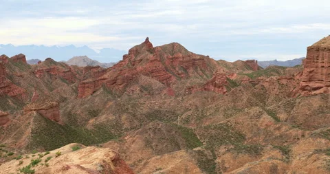 Zhangye Binggou Danxia landform Stock Footage 295745341
