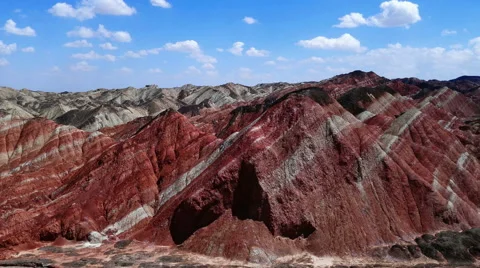 Zhangye danxia landform 库存影片 65887269