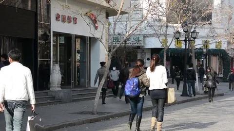 Zhongyang Street Stockbeeldmateriaal 85206692