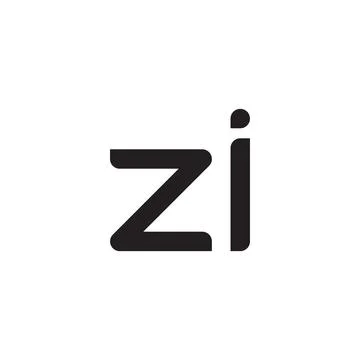 Zi initial letter vector logo icon Stock Illustration