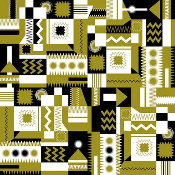 Zickzack-gold seamless pattern with zig-zag Copyright: xZoonar.com/angetax... Foto stock