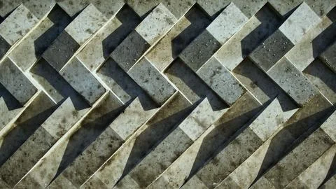 Zig Zag Cement Pattern 스톡 사진