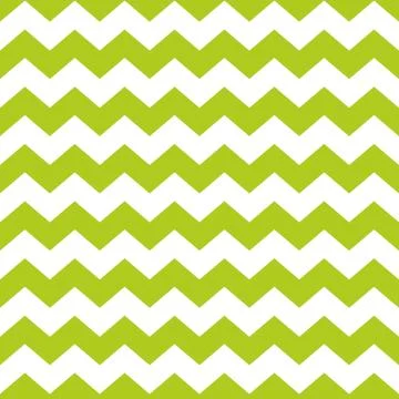 Zig zag chevron green and white tile vector pattern Illustrazione stock