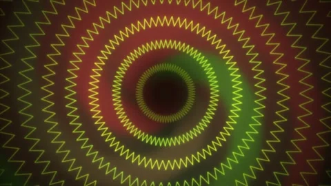 Zig zag circular spiral tunnel seamless loop motion background Video stock 344926455