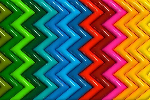Zig zag color Foto stock
