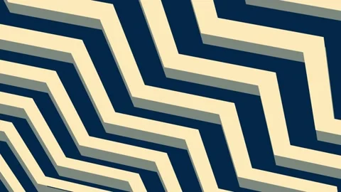 Zig Zag Cut Paper Ripple Lines: A Futuristic 3D 4K Animation for Modern Doc.. Stock Footage 235786198