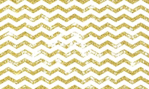 Zig zag gold vector grunge seamless pattern Stock Illustration