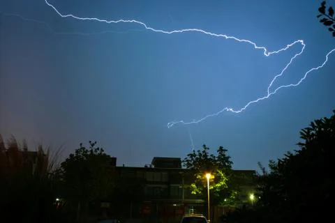 Zig Zag Lightning 写真素材