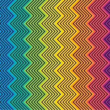 Zig zag line pattern background Illustrazione stock