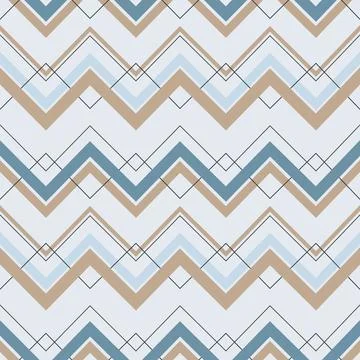 Zig zag lines seamless repeating pattern Stock Illustration