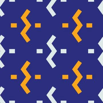 Zig zag link seamless pattern Stock Illustration