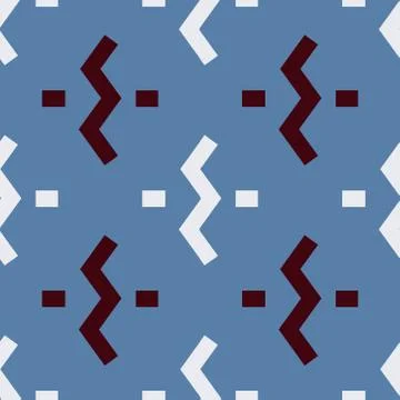 Zig zag link seamless pattern Illustrazione stock