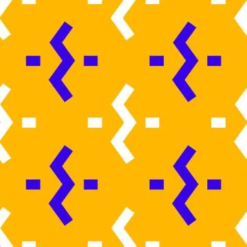 Zig zag link seamless pattern Stock Illustration