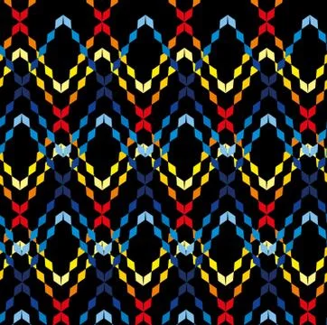 Zig zag pattern textile vector art Stock Illustration