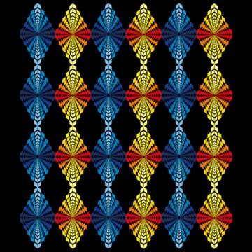 Zig zag pattern textile vector art Stock Illustration