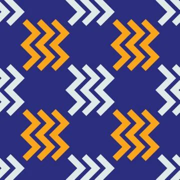 Zig zag right seamless pattern イラスト素材
