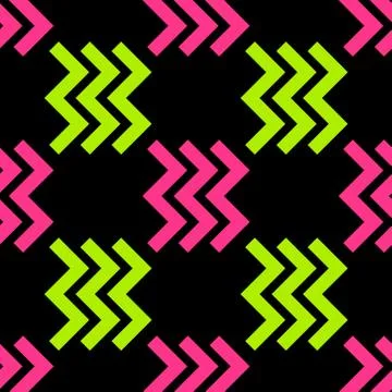Zig zag right seamless pattern Stock Illustration