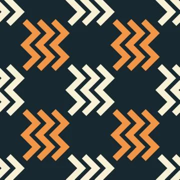 Zig zag right seamless pattern Stock Illustration