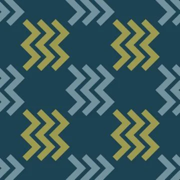Zig zag right seamless pattern Stock Illustration