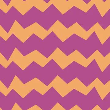 Zig zag seamless pattern template for children kids Stock Illustration