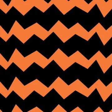 Zig zag seamless pattern template for children kids Illustrazione stock