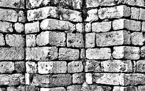 Zig zag shaped wall texture 스톡 사진