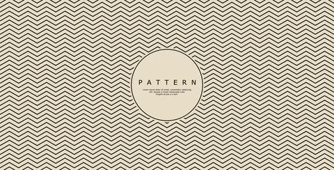 Zig zag straight wave abstract pattern design. Geometric arrow pattern vector. Stock Illustration