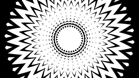 Zig zag tube background in a hypnotic kaleidoscope concept 動画素材 108116091