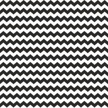 Zig zag vector chevron black and white tile pattern Stock Illustration