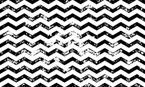 Zig zag vector grunge seamless pattern Illustrazione stock