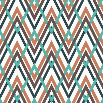 Zig zag vector pattern. ethnic seamless ornament 스톡 일러스트