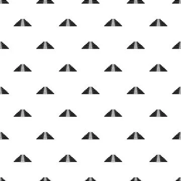 Ziggurat in Chichen Itza pattern vector Stockillustratie