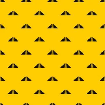 Ziggurat in Chichen Itza pattern vector 스톡 일러스트