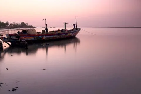 Ziguinchor at twilight-Senegal Stock Photos