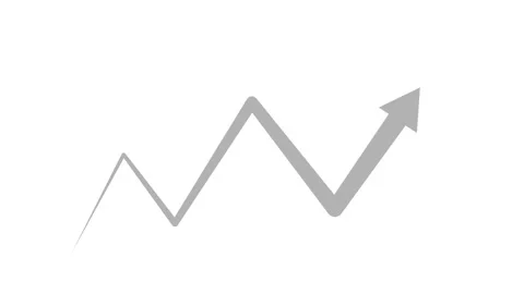Zigzag arrow rising growth progress and upward trend animation, Rising simp.. 스톡 동영상 337870755