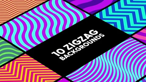 Zigzag Backgrounds After Effects stock