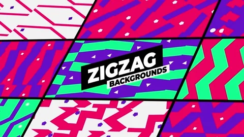 ZigZag Backgrounds 스톡 After Effects