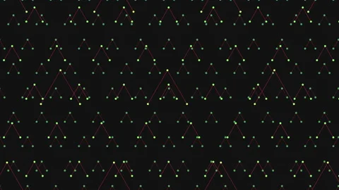 Zigzag black and pink geometric triangle pattern Stock Footage 322754489