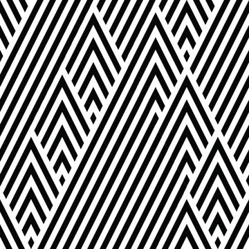 Zigzag with black and white lines 3738 Stock Illustration