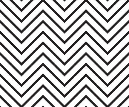 Zigzag black and white pattern Stock Illustration