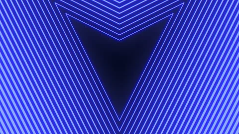 Zigzag blue and white stripes with triangle pattern on gradient blue background Stock Footage 300783136