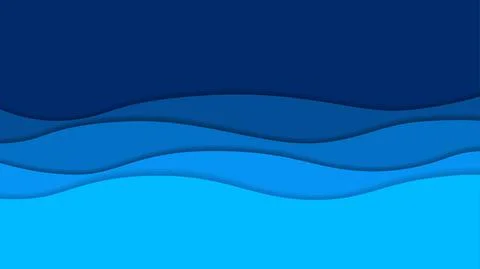 Zigzag blue wave pattern. Concepts, abstract background, flat design, illustr Illustrazione stock