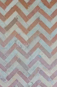 Zigzag bricks design Stock Photos