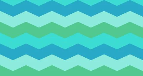 Zigzag chevron pattern in ocean blue tones Illustrazione stock