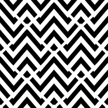 Zigzag chevron style vector seamless pattern. Illustrazione stock