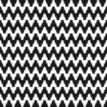 Zigzag cloth pattern - seamless. Illustrazione stock