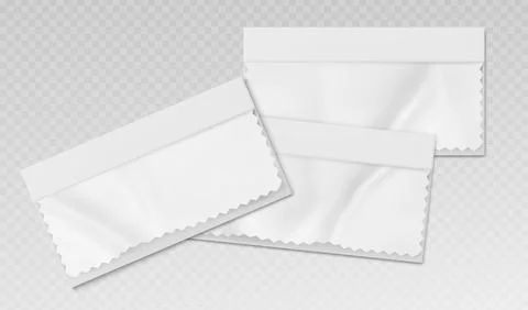 Zigzag corner on realistic fabric swatch mockup Stock Illustration